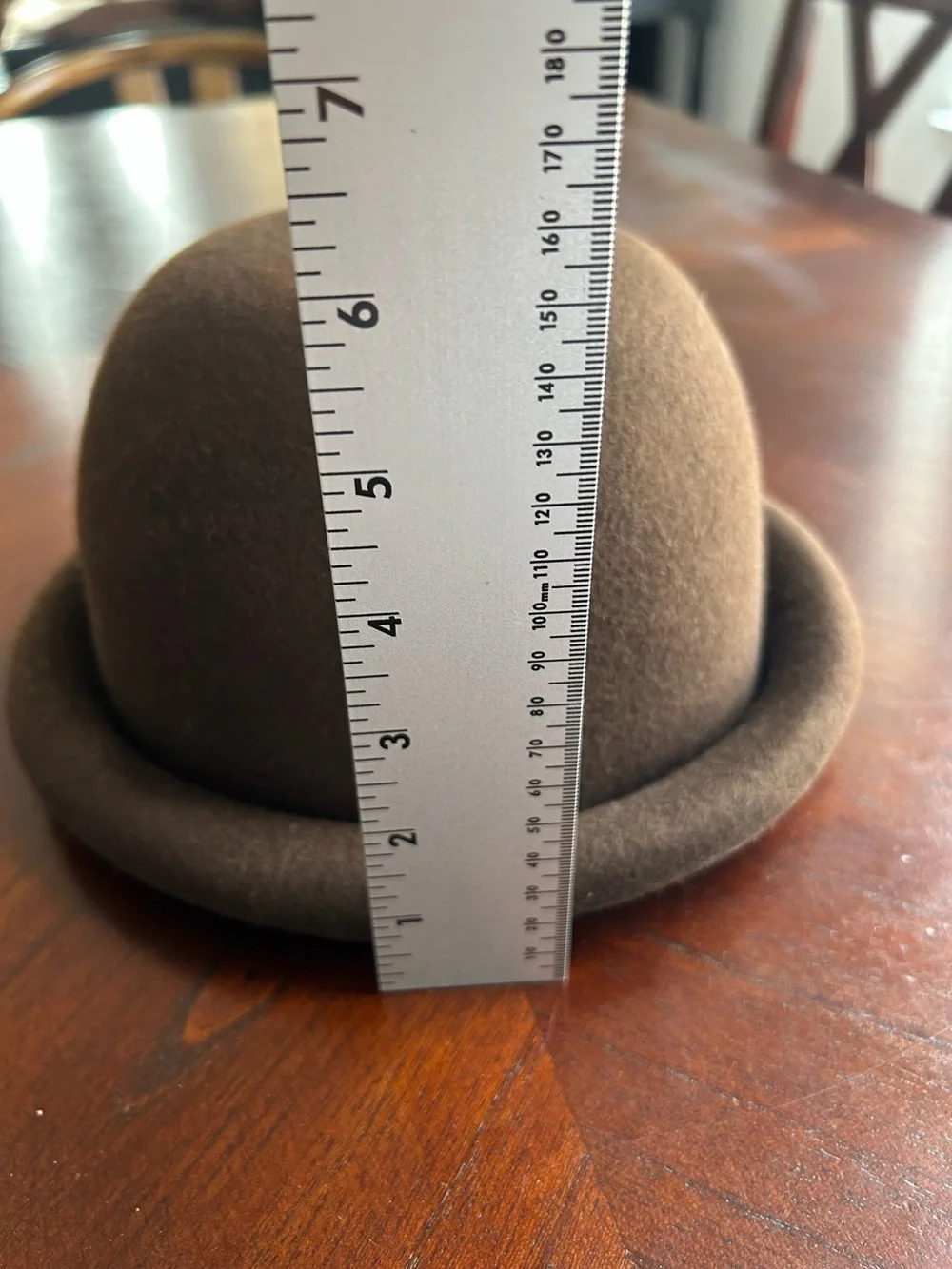Brown Women's Felt Bowler Hat - Classic & Chic 100% wool